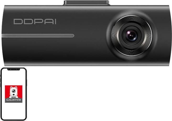 Image du produit DDpai N1 Dual 1296p@30fps +1080p (Récepteur GPS, WiFi, Full HD)