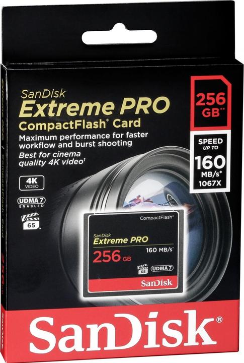 Produktbild SanDisk Extreme Pro Compact Flash (256 GB, CF)