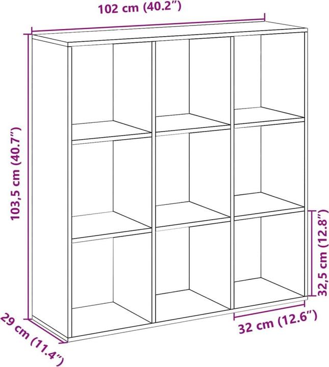 Produktbild VidaXL Raumteiler (102 x 29 x 103.5 cm)
