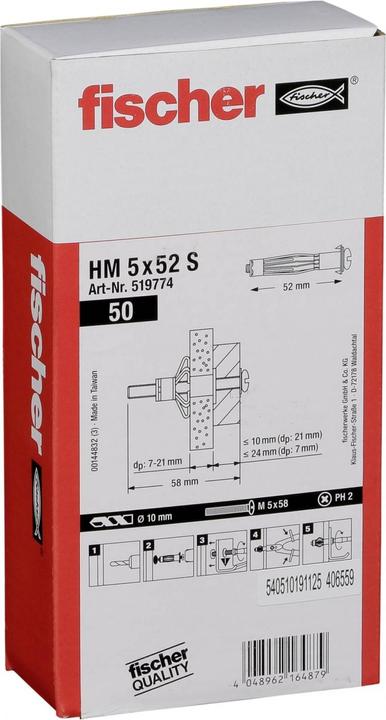 Produktbild Fischer Bolzenanker R 88715 EXA 10/ 15 Stahl galvanisch verzinkt/Spreizclip A 2 (1 Stk.)