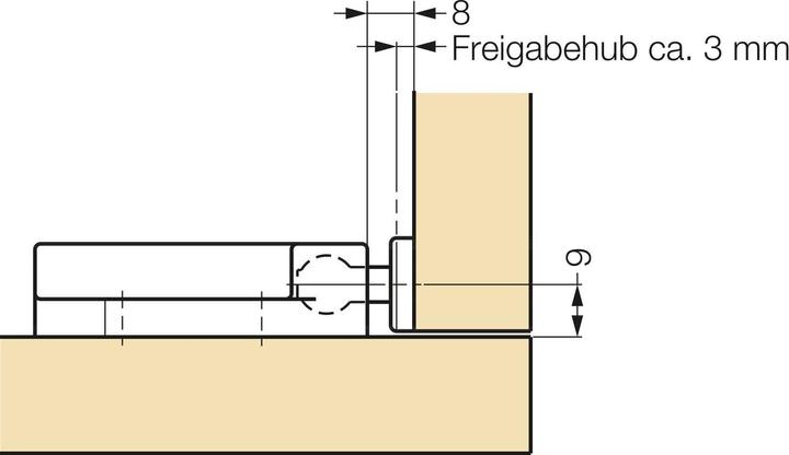 Produktbild LAMP® Druckschnapper MC-37F, 78 Newton, Kunststoff weiss