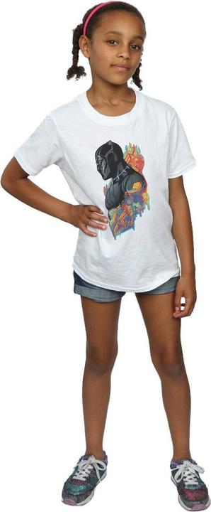 Immagine prodotto T-shirt da bambina con profilo Black Panther in cotone (152, 158)
