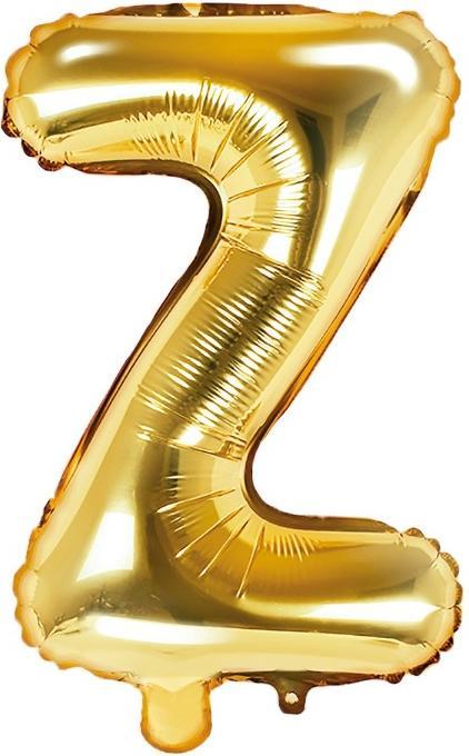 Image du produit Partydeco Lettre ballon "Z" en or (1 x)