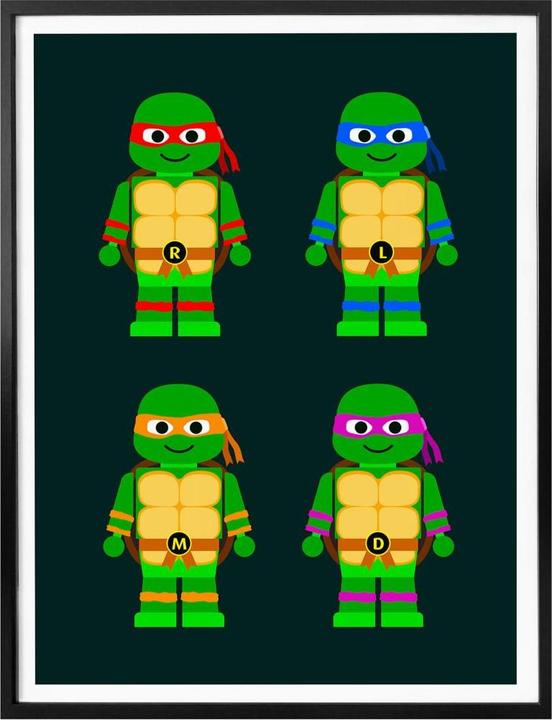 Produktbild Trenddeko Teenage Mutant Ninja Turtles Spielzeug (24 x 30 cm)