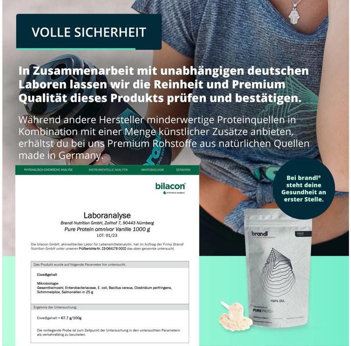 Produktbild Brandl-Nutrition Pure Protein Vegan (Schokolade, 1 Stk., 1000 g)