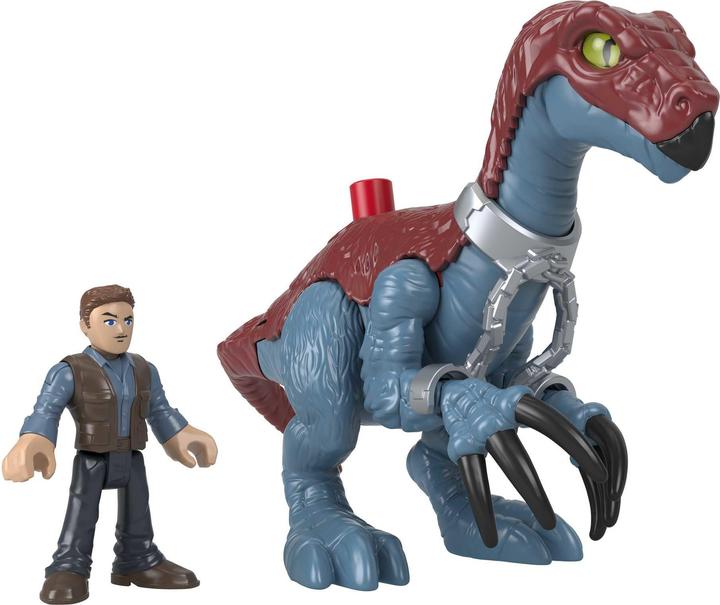 Produktbild Imaginext Jurassic World Therizinosaurus & Owen