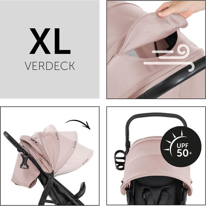 Actual product image Hauck Buggys & Sportwagen Buggy Rapid 4D (bis 25 kg) - XL Verdeck &