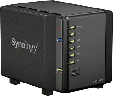 Produktbild Synology DS411 slim, NAS mit 4x 1TB Samsung, 2.5 Zoll (4 x 1 TB)