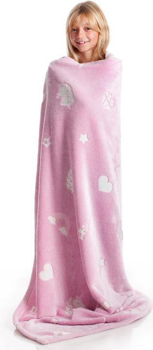 Immagine prodotto MCU KANGURU Unicorno fosforescente Plaid (130 x 150 cm)