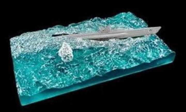 Actual product image Hobby Fan WAVE Base GERMAN U-BOAT WAVE BASE W/Water splash for SE73502 73503 73504
