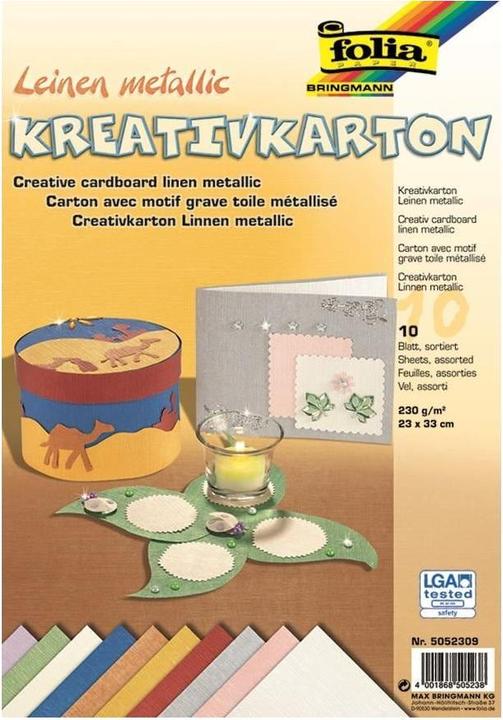 Immagine prodotto Folia Lino di cartone creativo (230 g/m², 10 x)