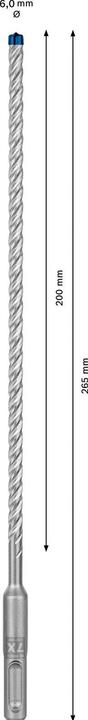 Produktbild Bosch Professional Zubehör EXPERT SDS plus-7X Hammerbohrer, 6 x 200 x 265 mm, 10-tlg. (6,00 mm)