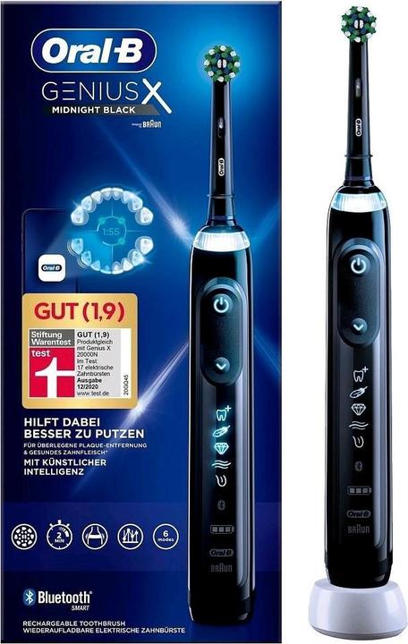 Actual product image Oral-B Genius X Electric Toothbrush Black (Oscillating toothbrush)