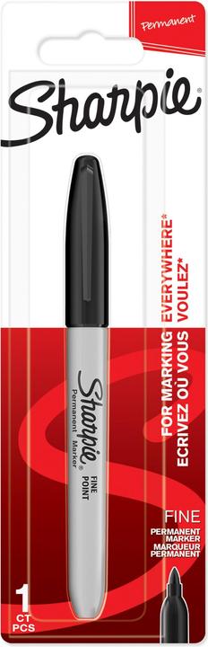 Produktbild Sharpie Permanent Marker Fein Rundspitze F (Schwarz, 1 mm, 1 x)