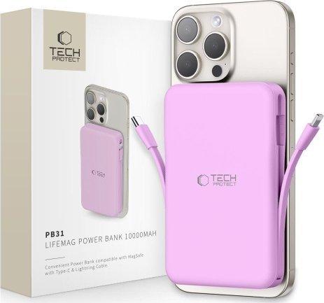 Tech-Protect PB31 MagSafe 10000mAH Power Bank - Purple