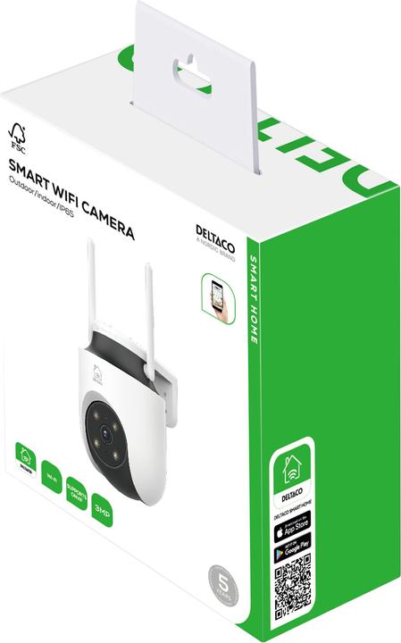 Produktbild Deltaco Smart Home Kamera SH-IPC18 Outdoor IP65 drehbar (2304 x 1296 Pixels)
