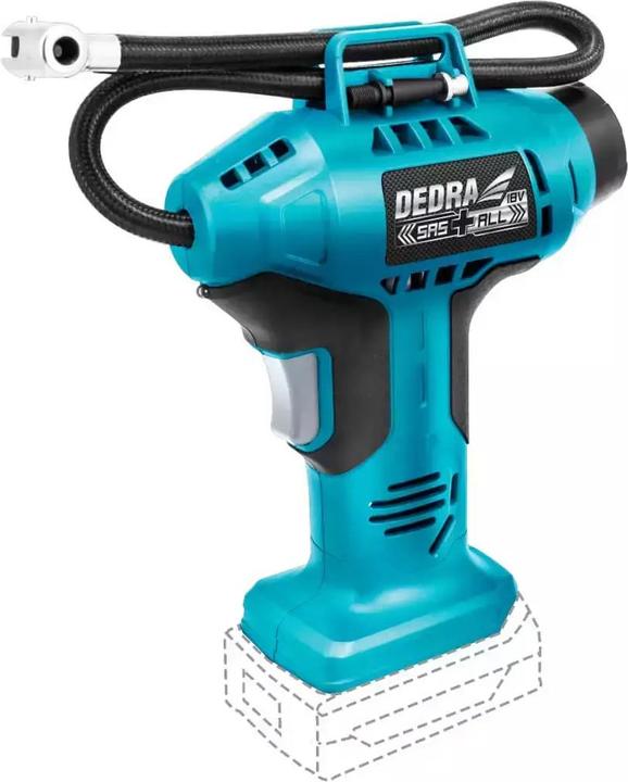 Actual product image Dedra Car compressor DED7078 18V (11 bar, 12 l)