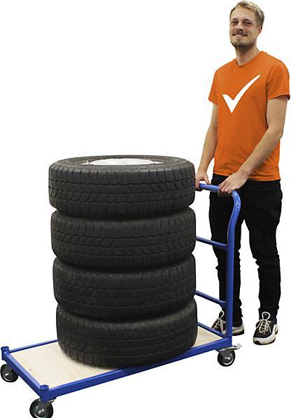 Actual product image eurokraft basic Platform truck, max. load 250 kg, shelves LxW 1050 x 475 mm. (250 kg)