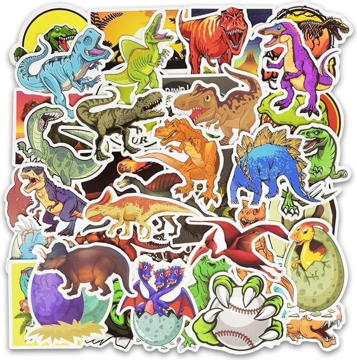 Produktbild JTI Aufkleber, 50er-Pack - Dinosaurier
