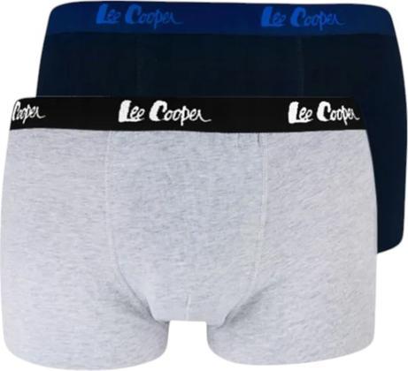 Lee Cooper Herren Boxershorts Duobox Grau/Marineblau