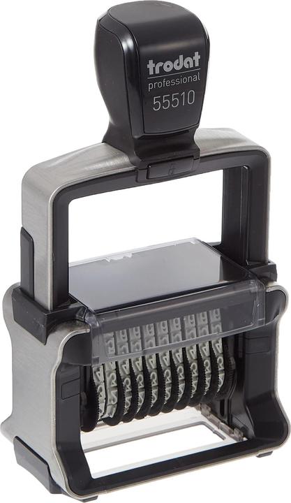 Actual product image Trodat Professional 4.0 self-inking numeral band stamp