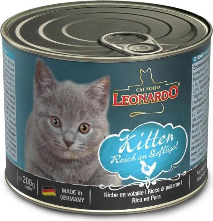 Image du produit Leonardo Cat Food Nourriture humide Kitten, 200 g (Adulte, 1 pcs, 200 g)