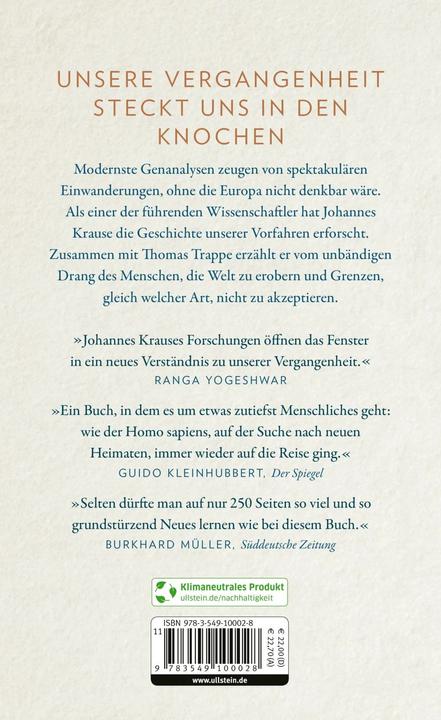 Produktbild Die Reise unserer Gene (Deutsch, Johannes Krause, 2019)