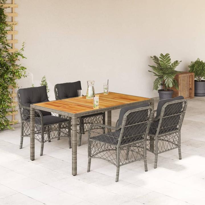 Immagine prodotto VidaXL Set da salotto da giardino da 10 pezzi con cuscini (150 cm)