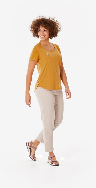 Produktbild Quechua Wandershirt Damen kurzarm - NH500 ocker (XL)