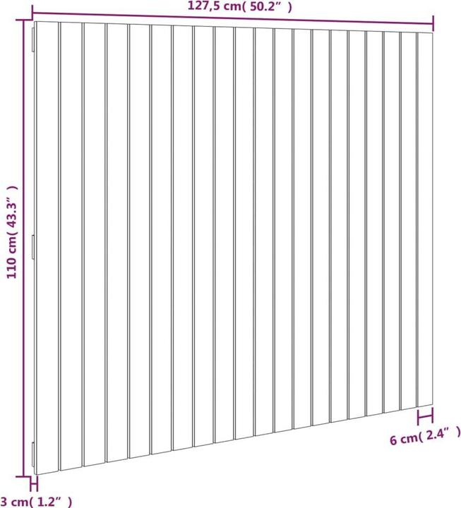 Image du produit VidaXL Chloé (127.5 x 3 x 110 cm)