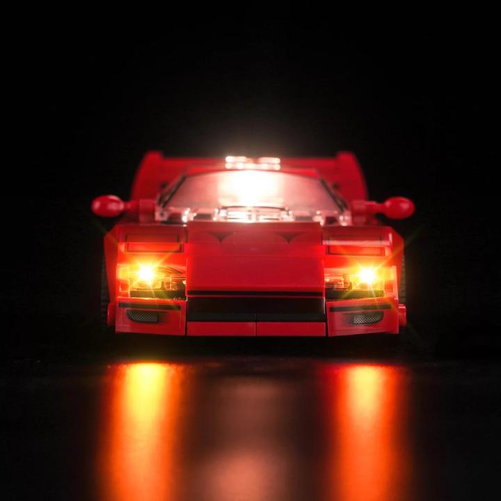 Produktbild BrickBling LED Licht Set für LEGO Ferrari F40 Supersportwagen (76934)