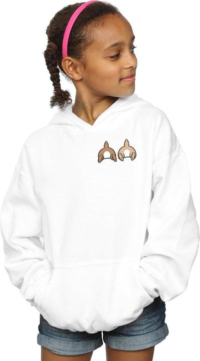 Actual product image Disney Girls Chip N Dale Backside Breast Print Hoodie (140, 146)