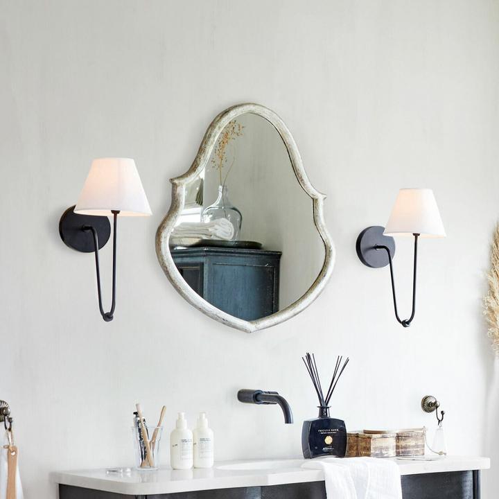 Produktbild Loberon Wandlampe Lustre schwarz/weiss (E14)