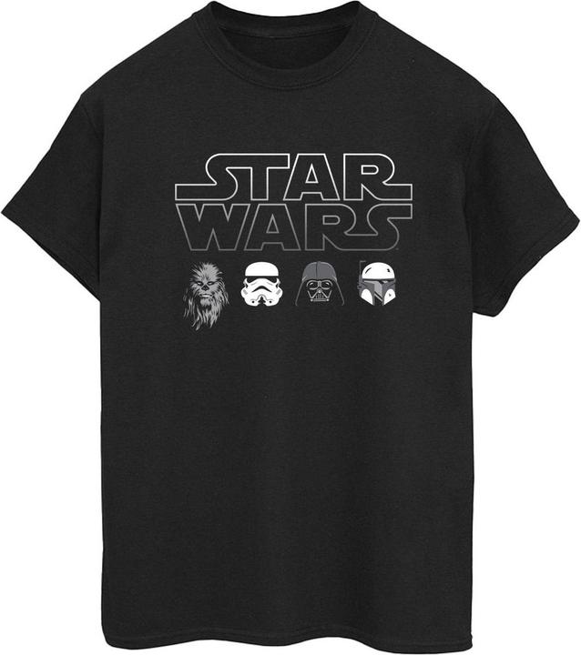 Immagine prodotto Star Wars Character Heads Maglietta Ampia Donna (S)