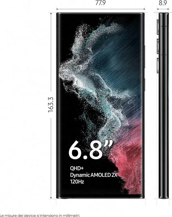Produktbild Samsung Galaxy S22 Ultra (512 GB, Phantom Black, 6.80", Dual SIM, 108 Mpx, 5G)
