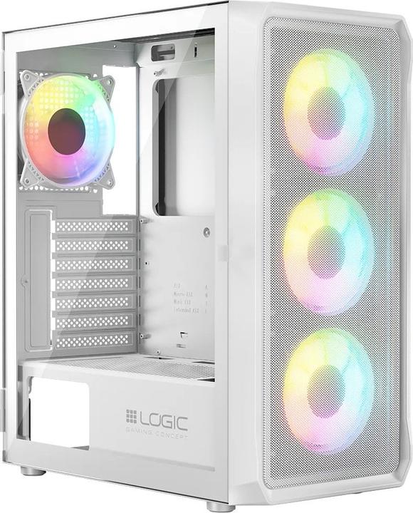 Image du produit Logic PORTOS ARGB MINIDI Boîtier USB 3.0 blanc (ATX)