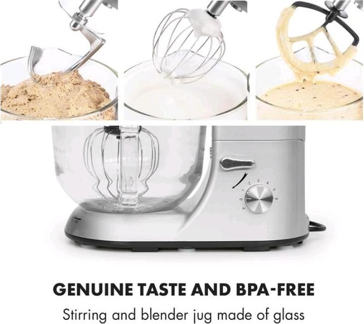 Immagine prodotto Klarstein Macchina da cucina Lucia Argentea 2G Argento (1300 W)