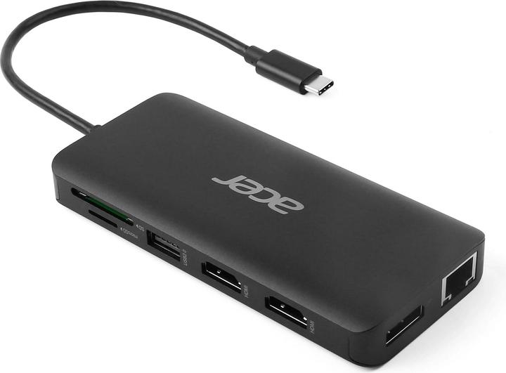 Immagine prodotto Acer Dongle USB Tipo-C 12-in-1-Nero (USB-C, 12 Porti)