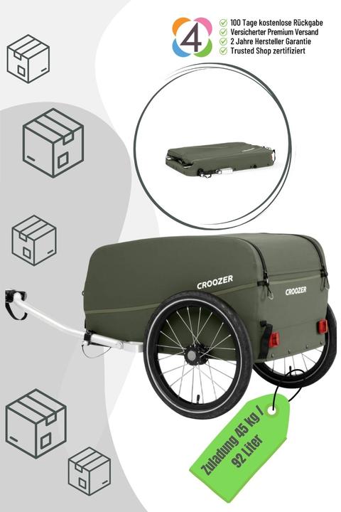 Image du produit Croozer Cargo Kalle, Moss green