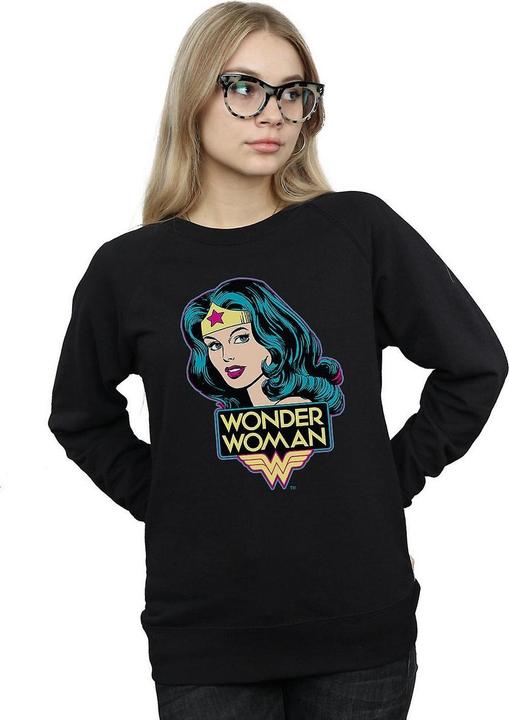 Produktbild Wonder Woman Head Sweatshirt aus Baumwolle (S)