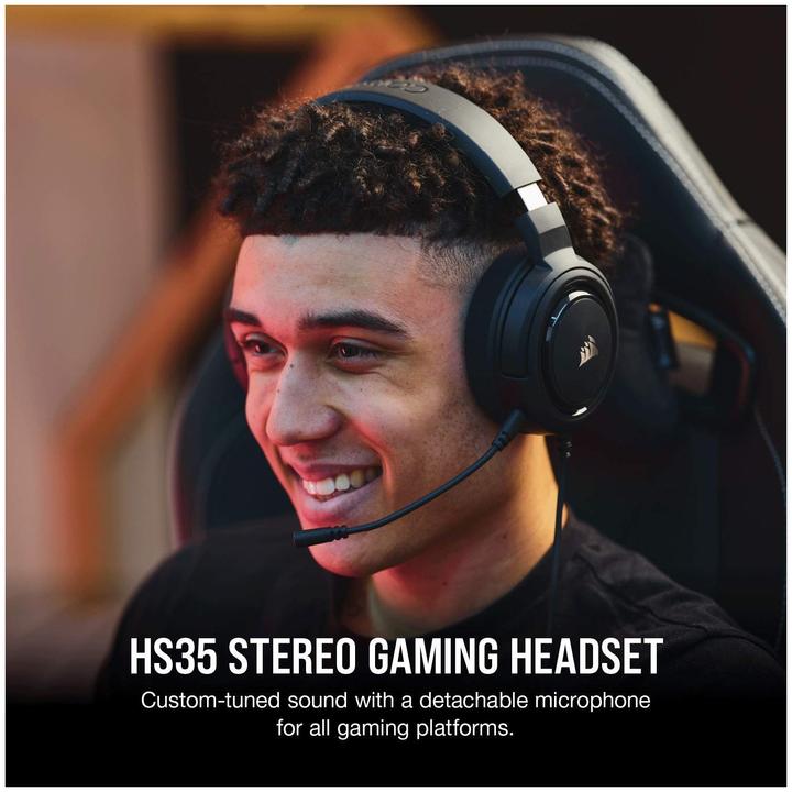 Produktbild Corsair HS35 Carbon Black Stereo-PC (Kabelgebunden)