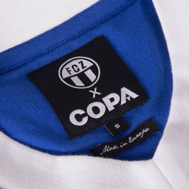 Actual product image Copa Football FC Zurich 1981 away Retro Shirt | FC Zurich 1981 Vintage Shirt (XL)