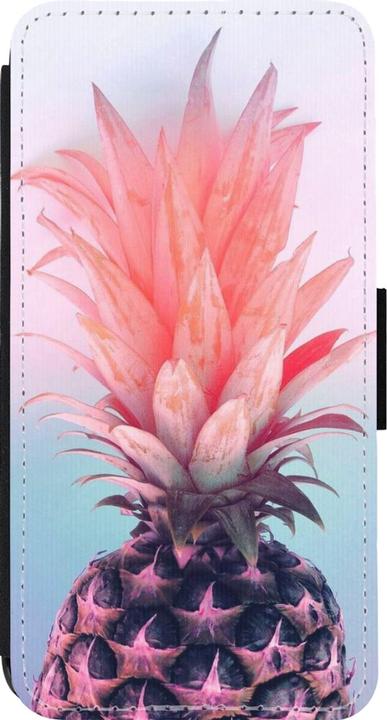 Image du produit PhoneLook Coque Wallet noir Purple Pink Pineapple (Apple iPhone 13 Pro)