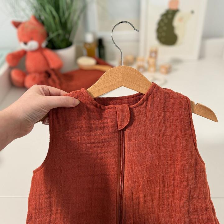 Image du produit Makian Schlafsäcke Musselin-Schlafsack - Terracotta - Gr. 60 (100 cm, 1.0 TOG)