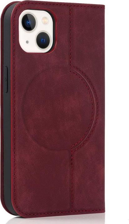 Produktbild Cover-Discount iPhone 15 - MagSafe Flip Case RFID rot (Apple iPhone 15)