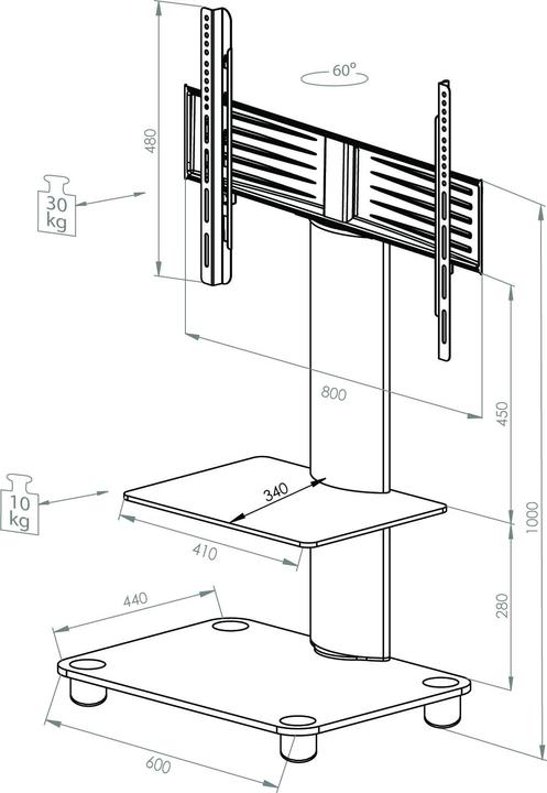 Produktbild VCM Tosal (70", 30 kg)