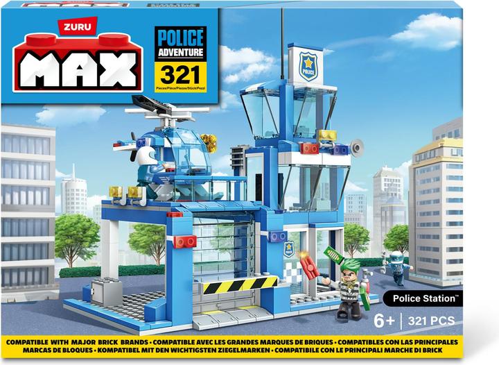 Actual product image Zuru Max City police station 321-parts