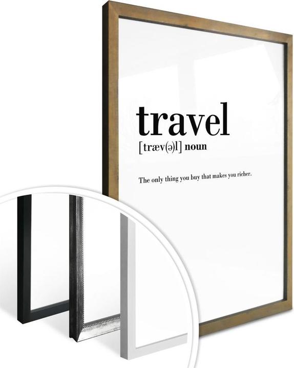Produktbild Trenddeko Grammatik - Travel (24 x 30 cm)