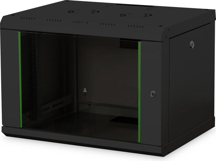 Digitus 48,3cm 19inch armoire murale 7U noir taille HxLxP 420x600x450 mm (7 HE, Rack 19 pouces)