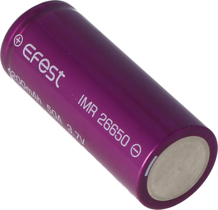 Actual product image Efest Battery Purple IMR26650 (High Drain) (1 pcs., 26650, 4200 mAh)